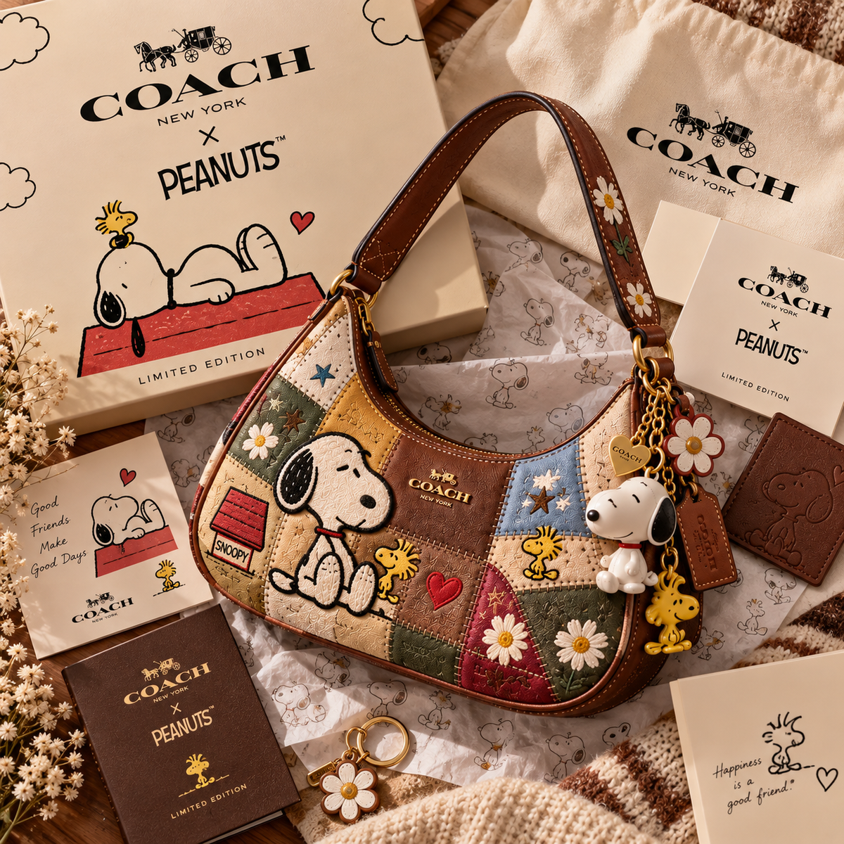 Premium Patchwork Shoulder Bag C27101 – BearlyWorks